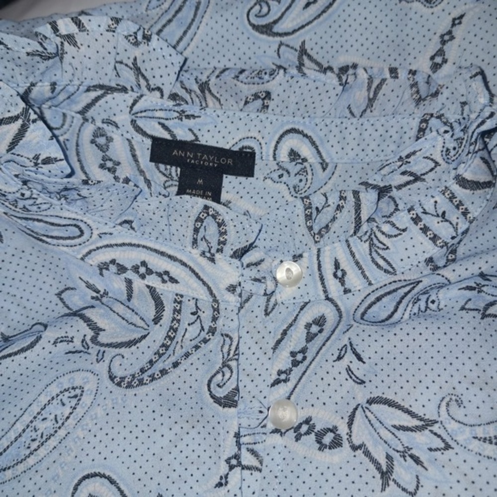 9‎ Loft Tops NWT NWOT Cottagecore Short Sleeve Blouses Med Tunic Tank Tops - Picture 14 of 16